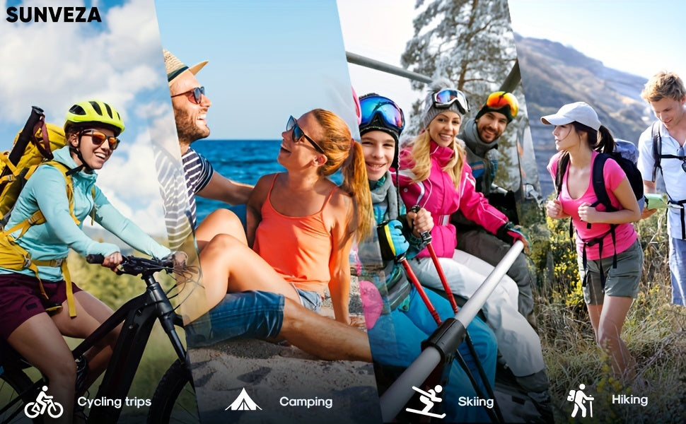 Sunveza Solar Power Bank, 36800mAh Portable Charger With Dual QC 3.0 And 5V3.1A USB Fast Charging, Built-in Flashlight, For All Phones Devices (Orange)-YMcheng