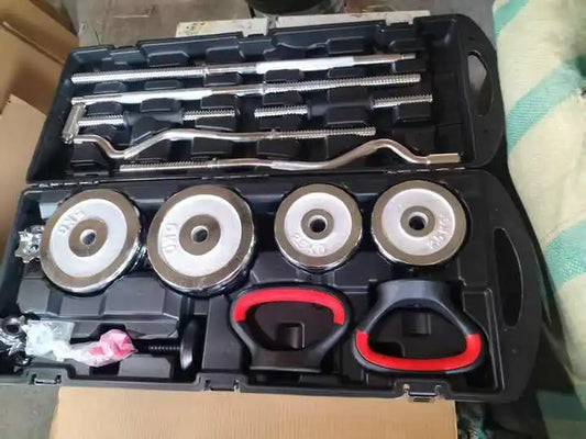 Factory Price Cheapest 55KG Adjustable Dumbbells Barbell Set Workout Standard Dumbbell Set Home Gym Fitness Equipment