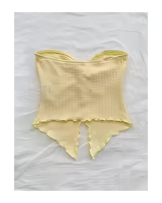 European and American women's clothing cross-border fashion sexy pleated twisting chest wipe backwear