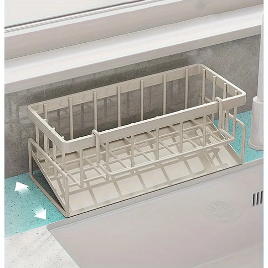 Kitchen sink storage rack, with storage rack, soap dispenser stand and sponge rack, kitchen draining rack, storage rack