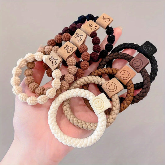 10pcs/set Simple yet Durable High Elasticity Hair Ties - Soft, Gentle, Easy to Use Hair Rings for Women and Girls - Perfect for Daily Use, Sports, and Outdoor Activities