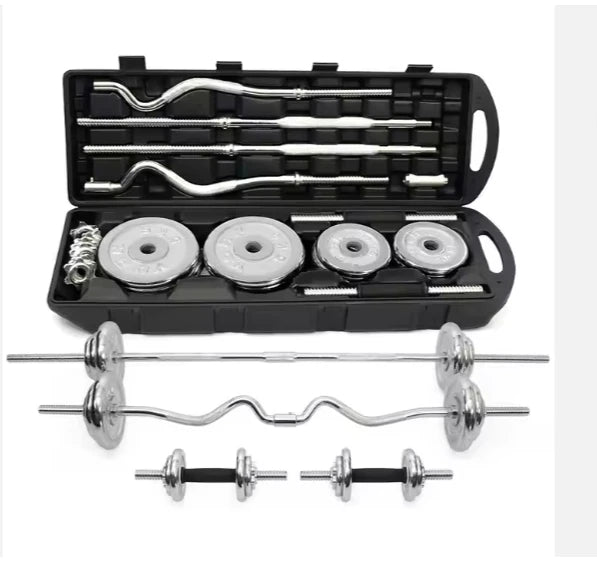 Factory Price Cheapest 55KG Adjustable Dumbbells Barbell Set Workout Standard Dumbbell Set Home Gym Fitness Equipment