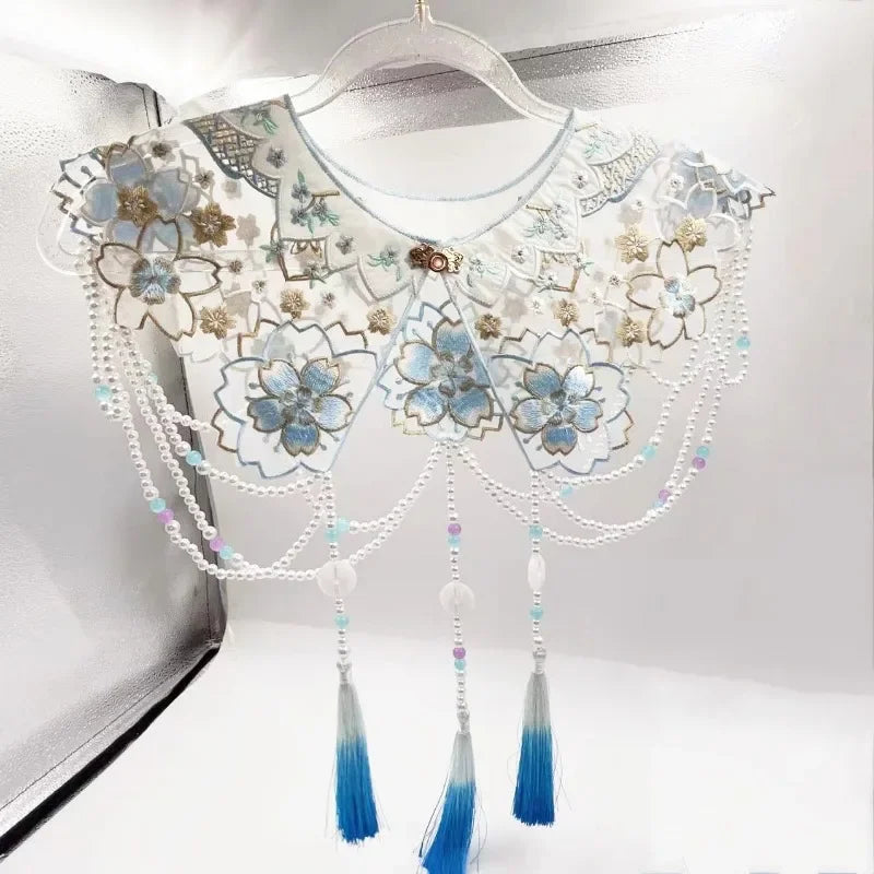 Wraps Fashion Clothes Casual Qipao Vintage Women Clothing Streetwear Embroidery Ethnic Style Hanfu Poncho Capes Cloak Shawls