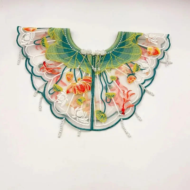 Wraps Fashion Clothes Casual Qipao Vintage Women Clothing Streetwear Embroidery Ethnic Style Hanfu Poncho Capes Cloak Shawls