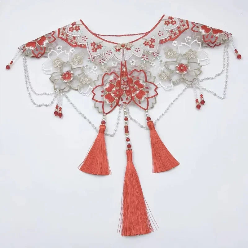 Wraps Fashion Clothes Casual Qipao Vintage Women Clothing Streetwear Embroidery Ethnic Style Hanfu Poncho Capes Cloak Shawls