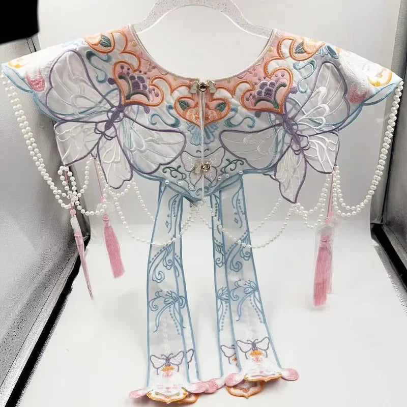 Wraps Fashion Clothes Casual Qipao Vintage Women Clothing Streetwear Embroidery Ethnic Style Hanfu Poncho Capes Cloak Shawls