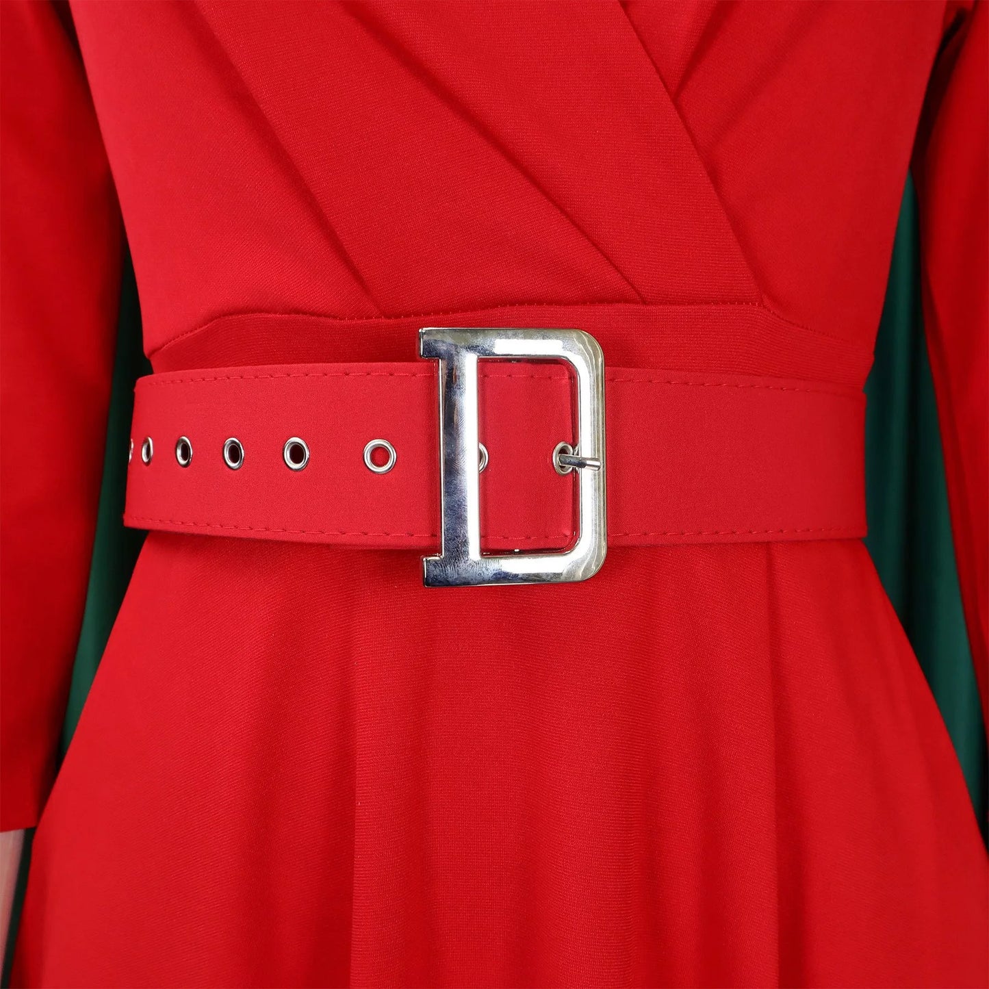 Fashion Office Dresses for Women Turn Down Collar V Neck Belt Waisted Pleated Mid Calf Elegant African Business Work Dress Cloth