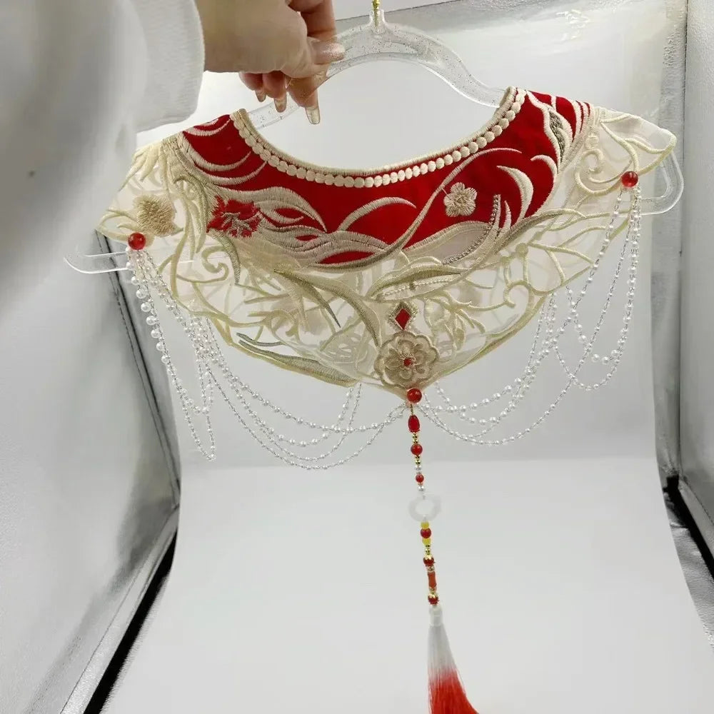 Wraps Fashion Clothes Casual Qipao Vintage Women Clothing Streetwear Embroidery Ethnic Style Hanfu Poncho Capes Cloak Shawls