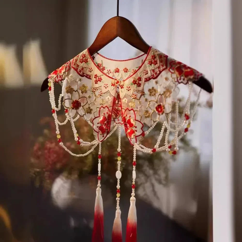 Wraps Fashion Clothes Casual Qipao Vintage Women Clothing Streetwear Embroidery Ethnic Style Hanfu Poncho Capes Cloak Shawls