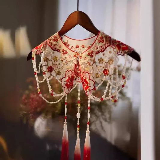 Wraps Fashion Clothes Casual Qipao Vintage Women Clothing Streetwear Embroidery Ethnic Style Hanfu Poncho Capes Cloak Shawls