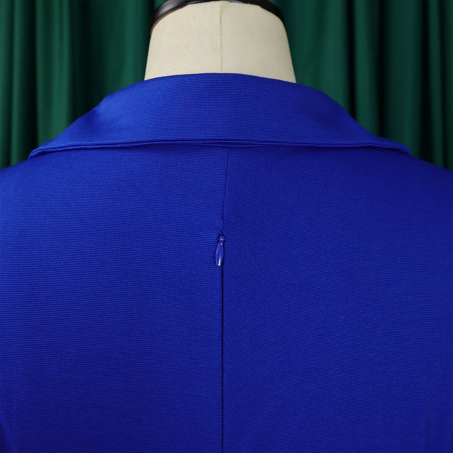 Fashion Office Dresses for Women Turn Down Collar V Neck Belt Waisted Pleated Mid Calf Elegant African Business Work Dress Cloth