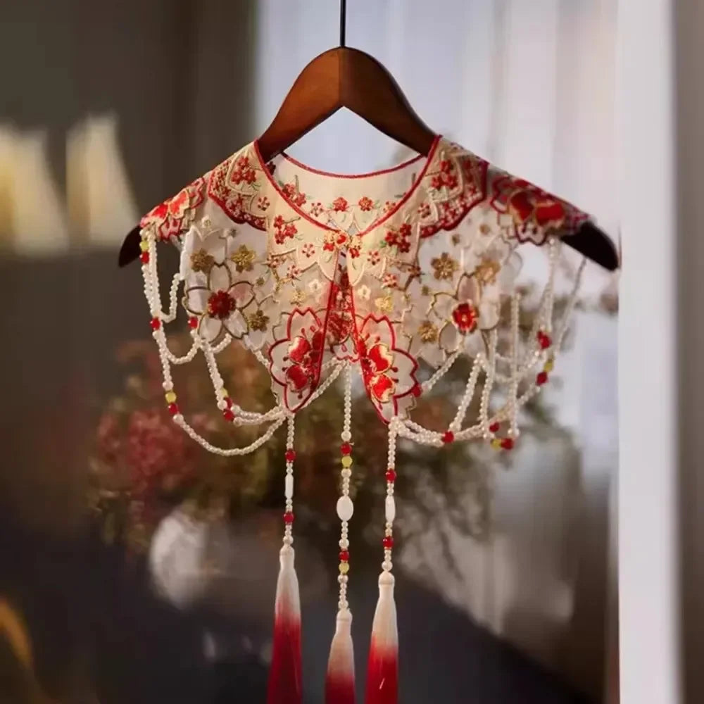 Wraps Fashion Clothes Casual Qipao Vintage Women Clothing Streetwear Embroidery Ethnic Style Hanfu Poncho Capes Cloak Shawls