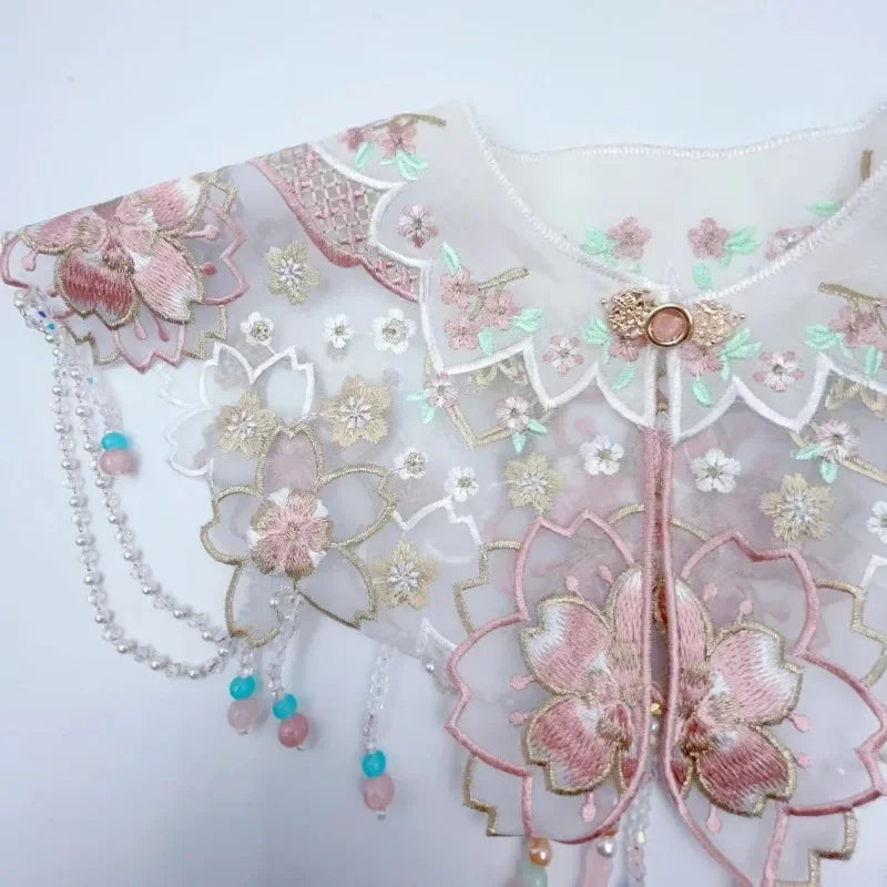 Wraps Fashion Clothes Casual Qipao Vintage Women Clothing Streetwear Embroidery Ethnic Style Hanfu Poncho Capes Cloak Shawls