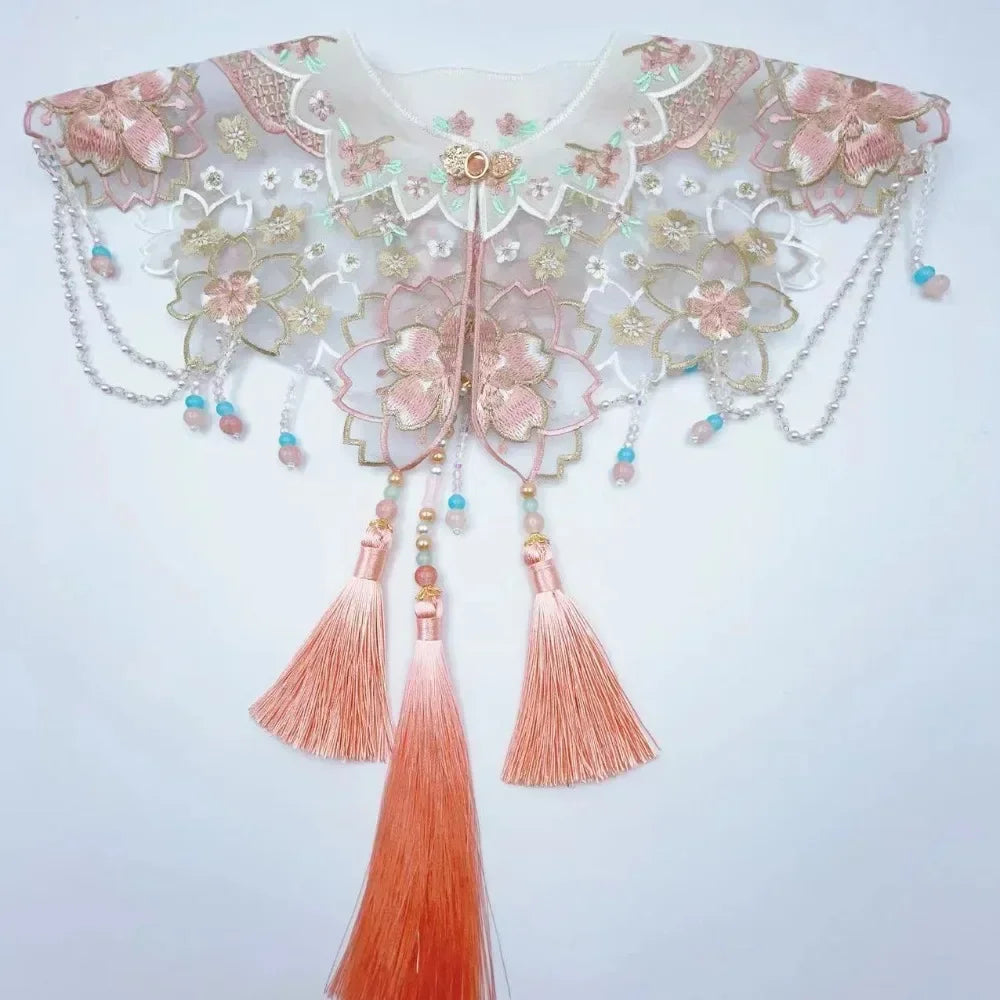 Wraps Fashion Clothes Casual Qipao Vintage Women Clothing Streetwear Embroidery Ethnic Style Hanfu Poncho Capes Cloak Shawls