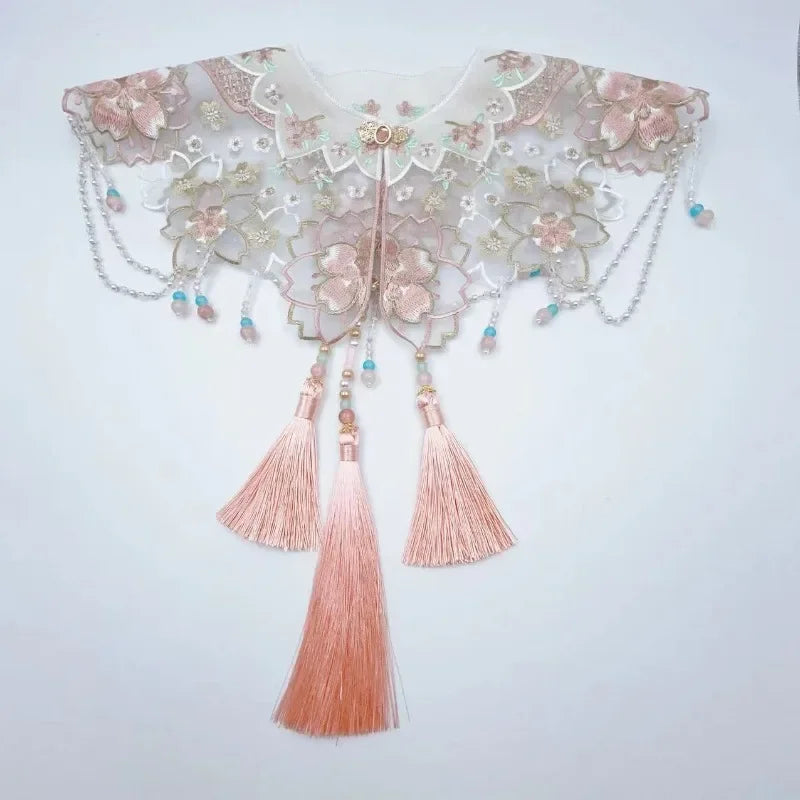 Wraps Fashion Clothes Casual Qipao Vintage Women Clothing Streetwear Embroidery Ethnic Style Hanfu Poncho Capes Cloak Shawls