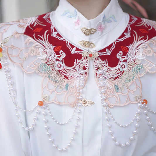 Wraps Fashion Clothes Casual Qipao Vintage Women Clothing Streetwear Embroidery Ethnic Style Hanfu Poncho Capes Cloak Shawls