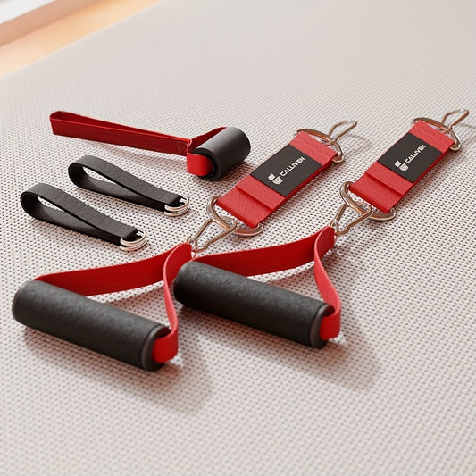 1pc High-Resistance Elastic Fitness Band for Men & Women | Durable TPE Anti-Break Pull Rope with Handles for Strength & Resistance Training