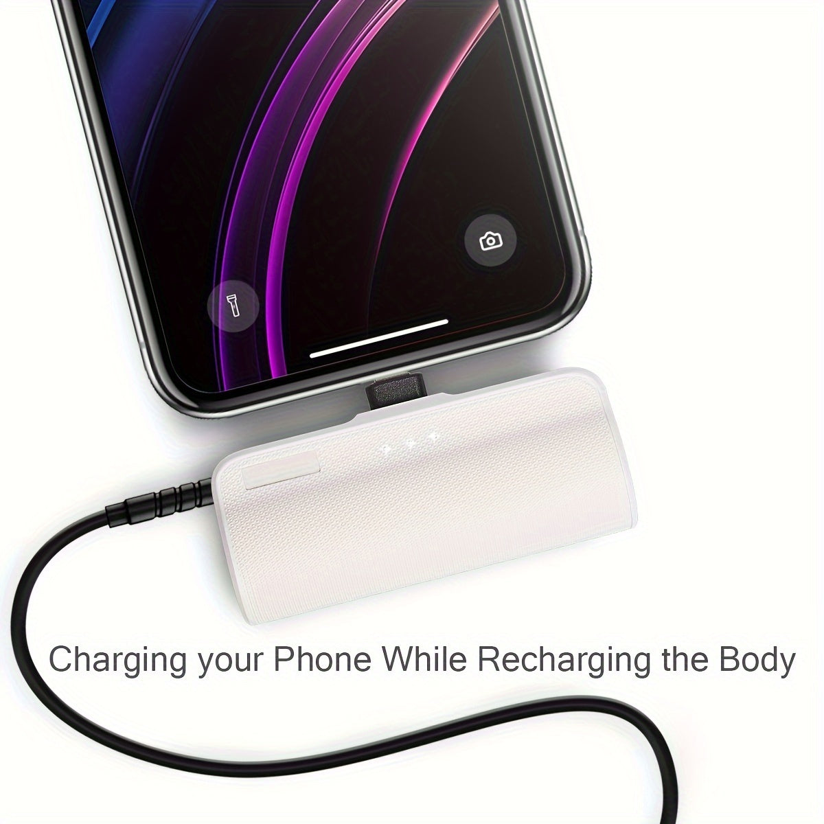 3350mAh Fast Charging Mini Portable Charger, Ultra-Compact Power Bank Travel Phone Battery Pack